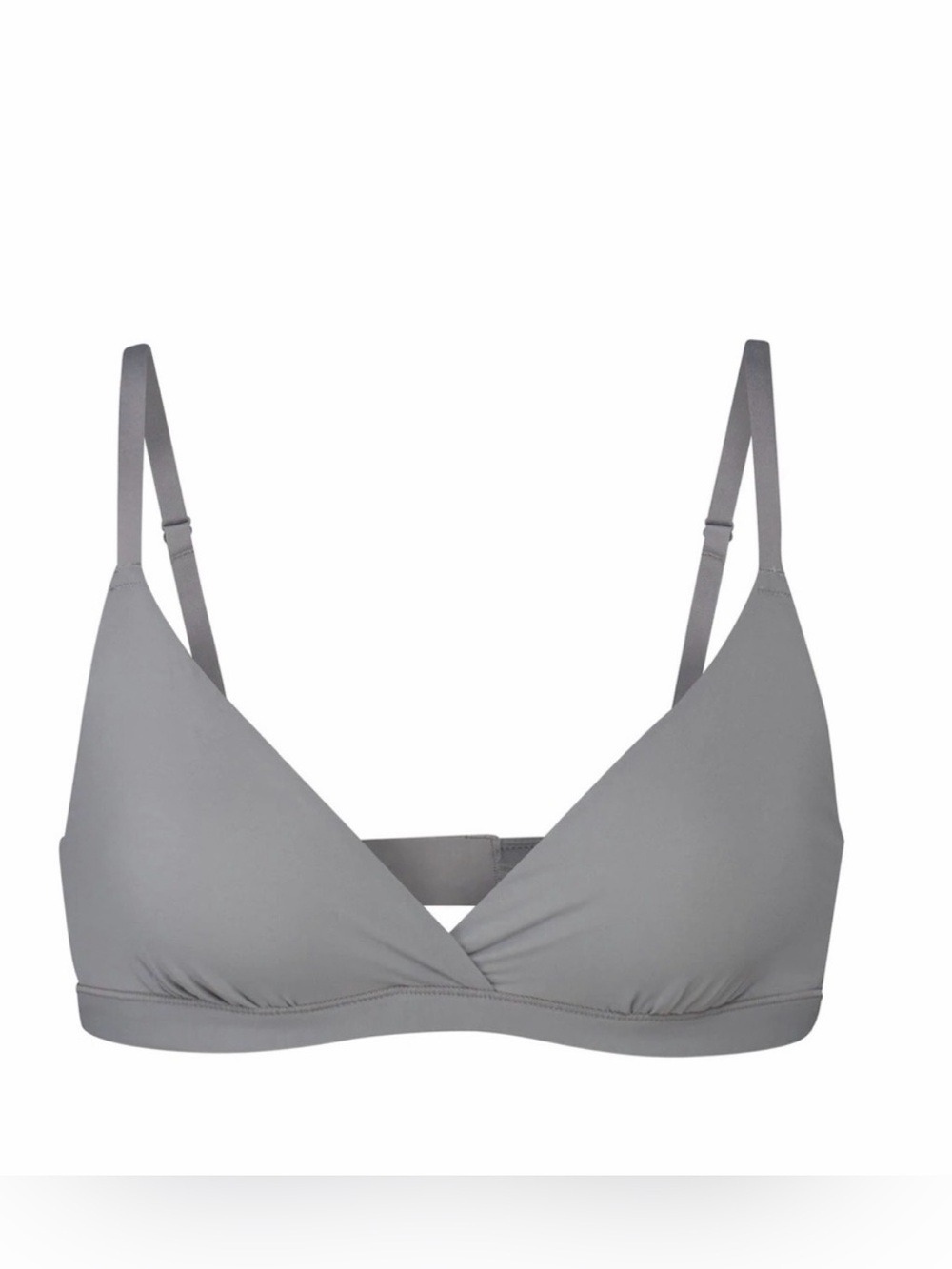 SKIMS Fits Everybody Crossover Bralette in Gray